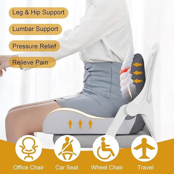 FlexTailor Core L-Shaped Memory Foam Seat Support